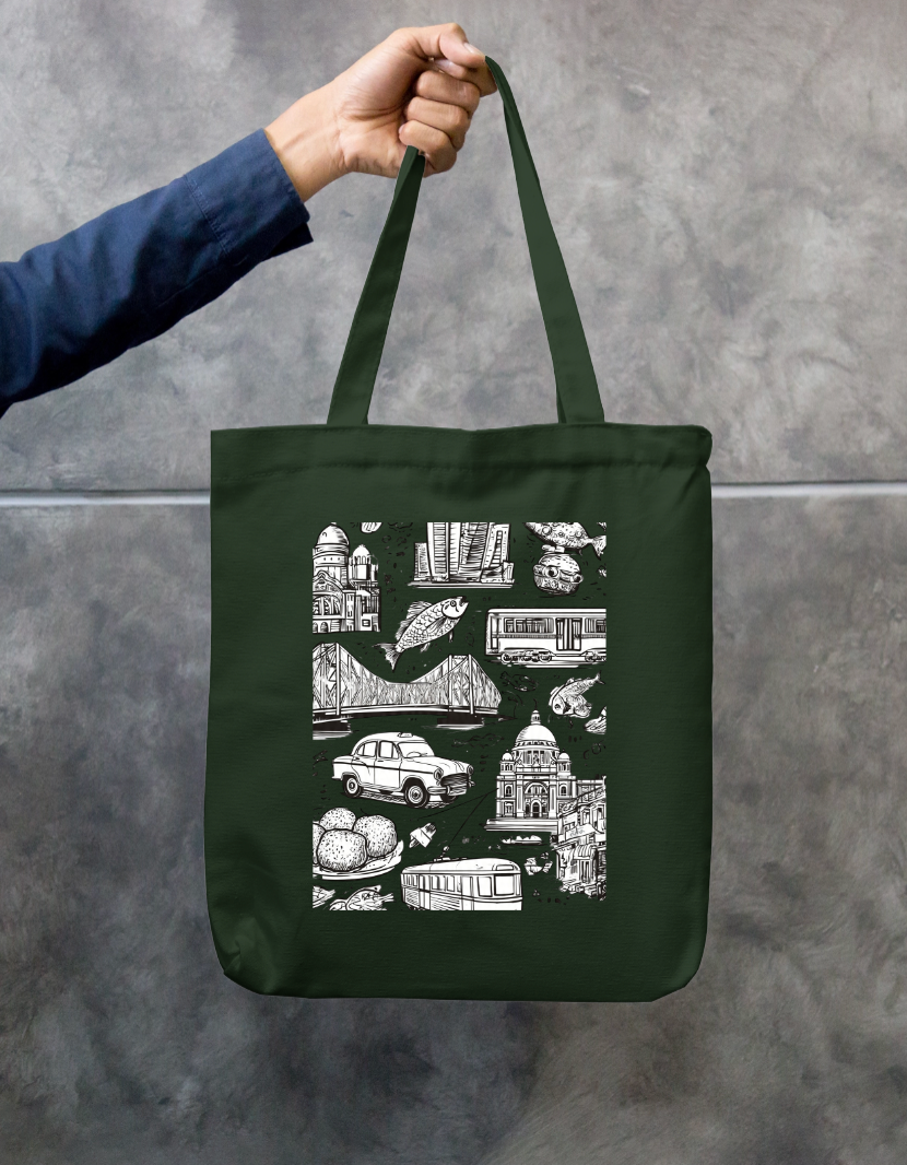 City Of Joy Tote Bag Zipper Tote Bag by @rd_digital_store