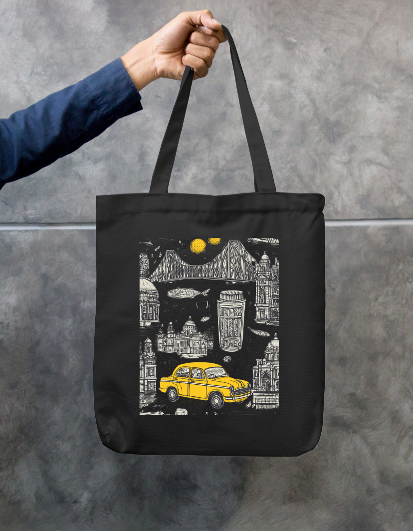 City Of Joy Tote Bag Zipper Tote Bag by @rd_digital_store