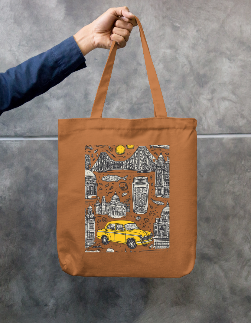 City Of Joy Tote Bag Zipper Tote Bag by @rd_digital_store