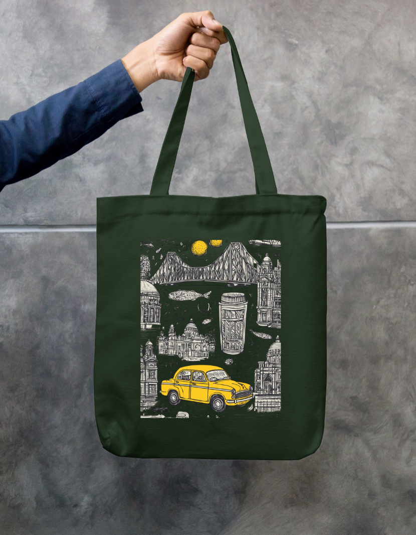 City Of Joy Tote Bag Zipper Tote Bag by @rd_digital_store