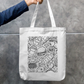 Foodie Tote Bag Zipper Tote Bag by @rd_digital_store