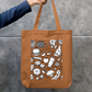 Foodie Tote Bag Zipper Tote Bag by @rd_digital_store