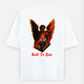 Built To Rule | Gothic design Oversized T-shirt (Back print) by Pranjal Turang