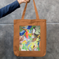 Birds in colours Zipper Tote Bag by Vaishali C