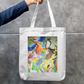 Birds in colours Zipper Tote Bag by Vaishali C