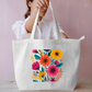 Flora Tote Bag Everyday Large Tote Bag by @rd_digital_store