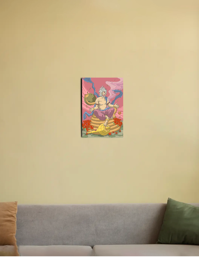 The Monkey King 8"x12" Canvas Poster by @_kid_monk_