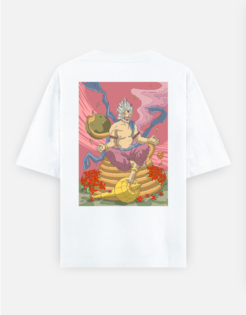 Legend of Hanuman Oversized T-shirt (Back print) by @_kid_monk_