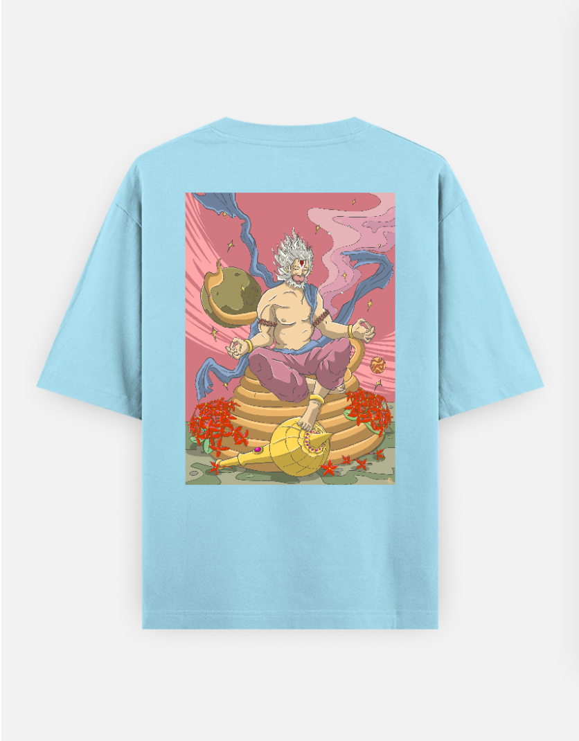 Legend of Hanuman Oversized T-shirt (Back print) by @_kid_monk_