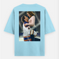 Off campus, garret graham, couple hoddie Oversized T-shirt (Back print) by @_tamang_vibes_