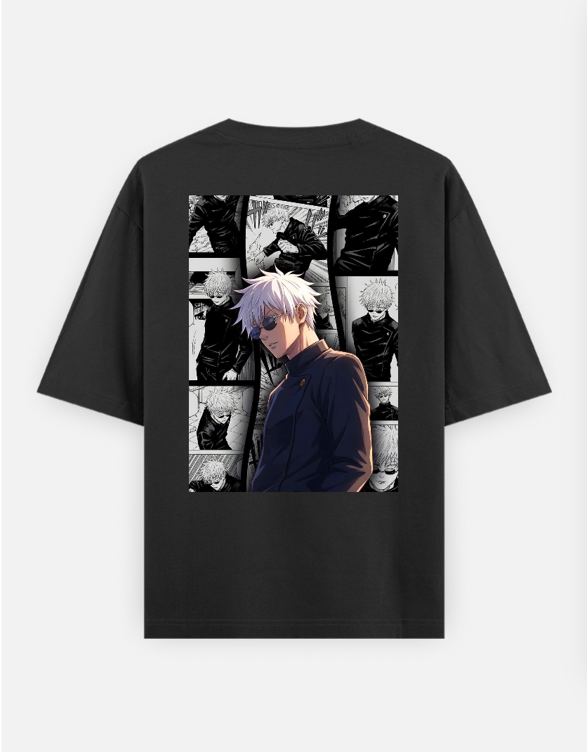 Gojo T-shirt Oversized T-shirt (Back print) by @_tamang_vibes_
