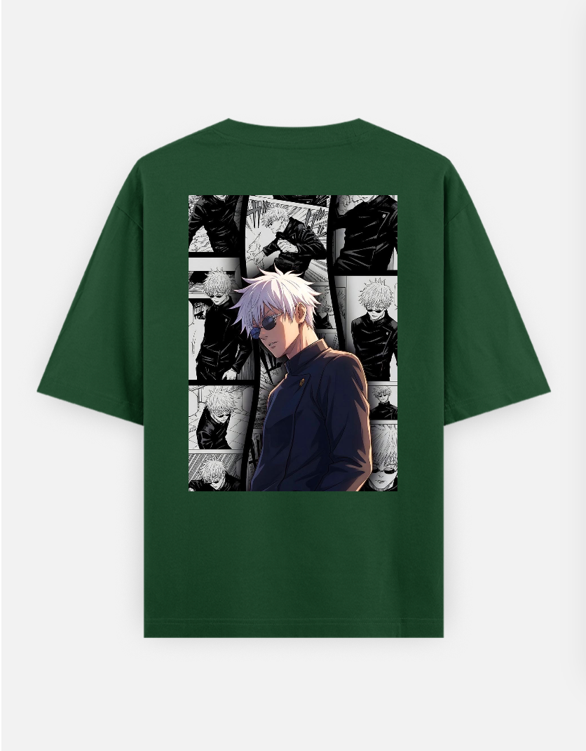Gojo T-shirt Oversized T-shirt (Back print) by @_tamang_vibes_