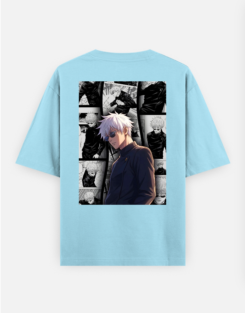 Gojo T-shirt Oversized T-shirt (Back print) by @_tamang_vibes_