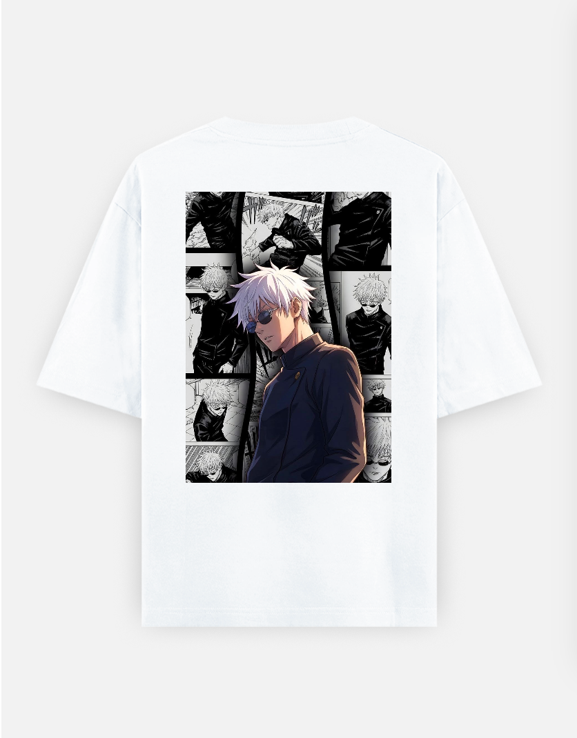 Gojo T-shirt Oversized T-shirt (Back print) by @_tamang_vibes_