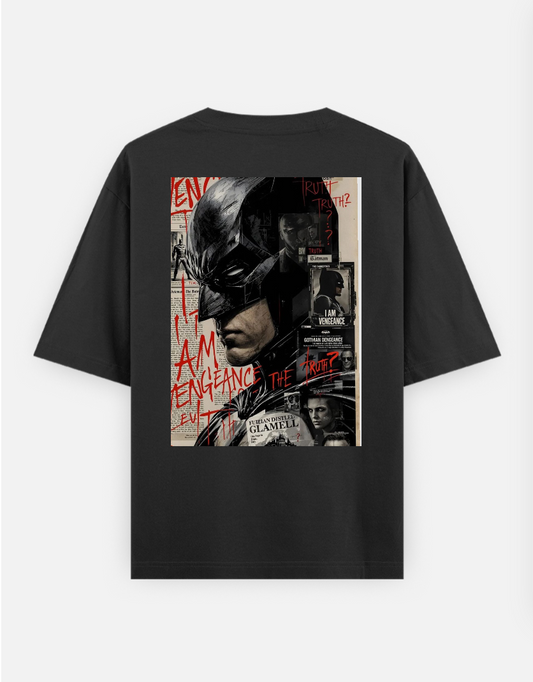 Batman T-shirt , superhero T-shirt, Graphic T-shirt Oversized T-shirt (Back print) by @_tamang_vibes_