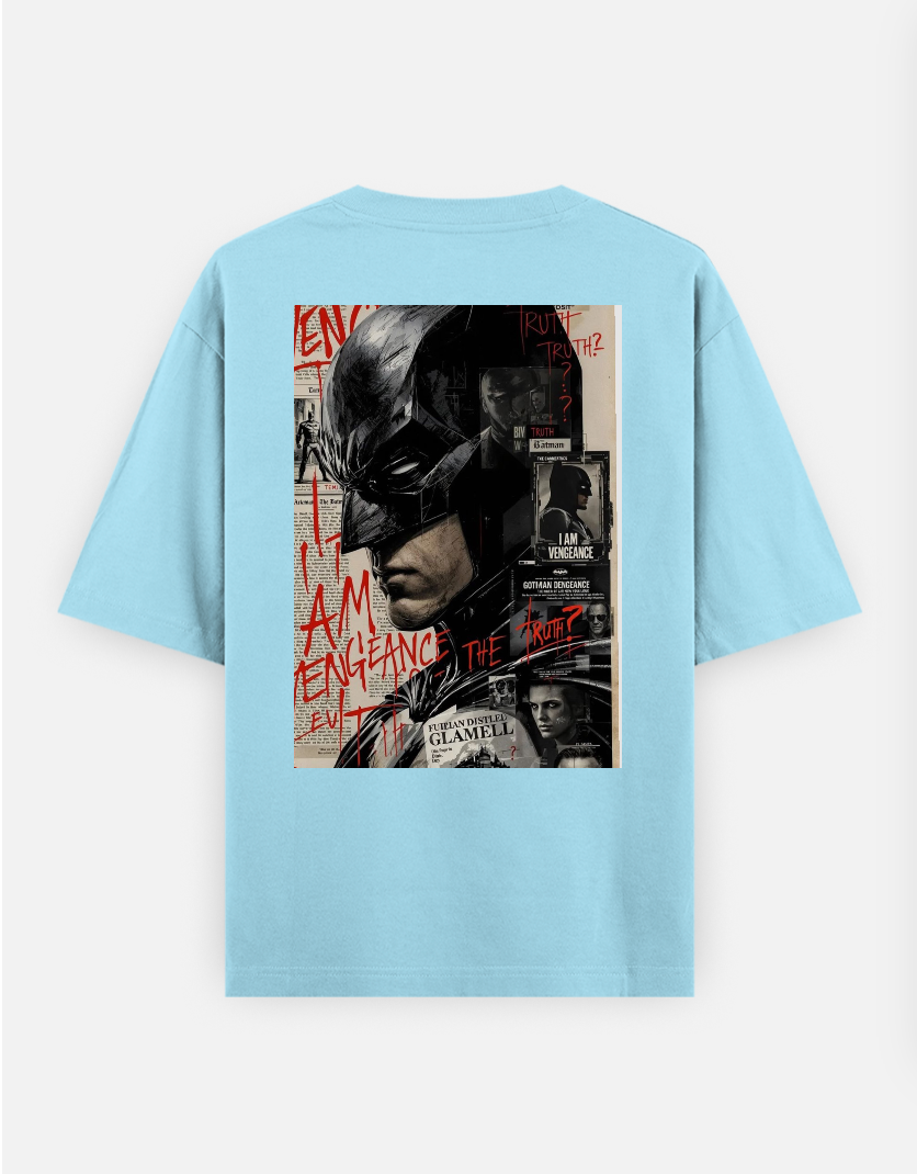 Batman T-shirt , superhero T-shirt, Graphic T-shirt Oversized T-shirt (Back print) by @_tamang_vibes_