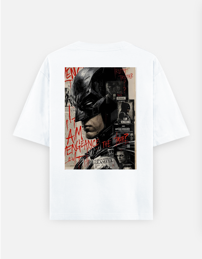 Batman T-shirt , superhero T-shirt, Graphic T-shirt Oversized T-shirt (Back print) by @_tamang_vibes_