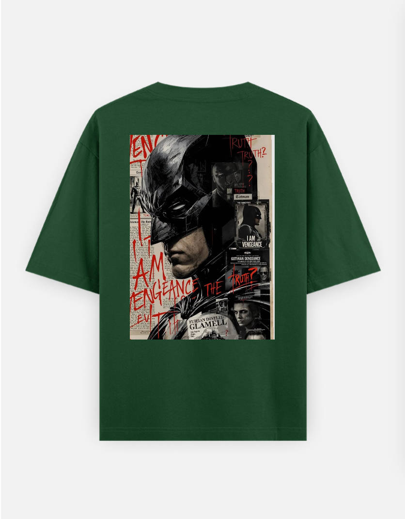 Batman T-shirt , superhero T-shirt, Graphic T-shirt Oversized T-shirt (Back print) by @_tamang_vibes_