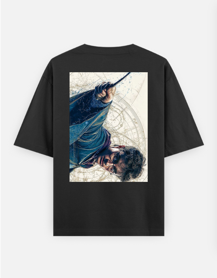 Harry Potter T-shirt Oversized T-shirt (Back print) by @_tamang_vibes_