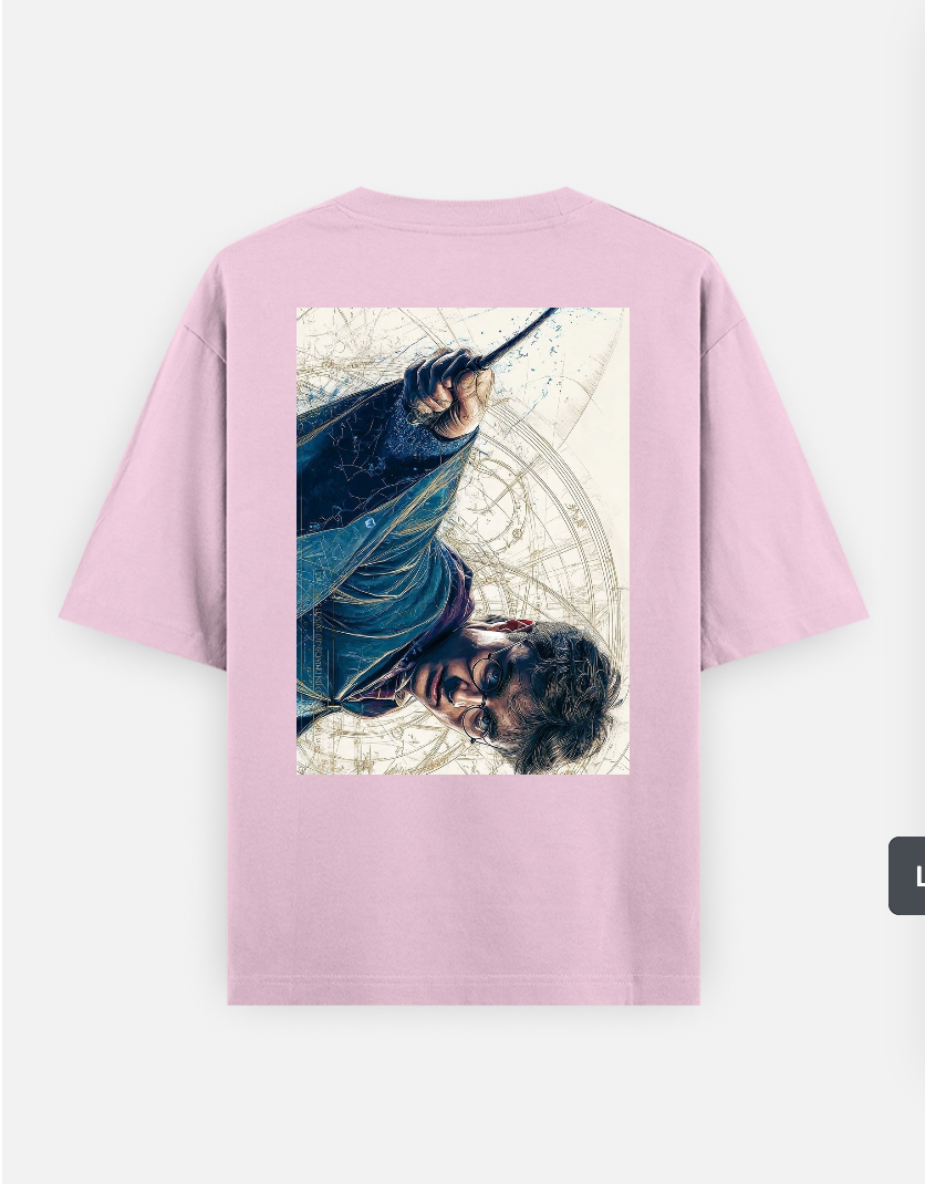 Harry Potter T-shirt Oversized T-shirt (Back print) by @_tamang_vibes_