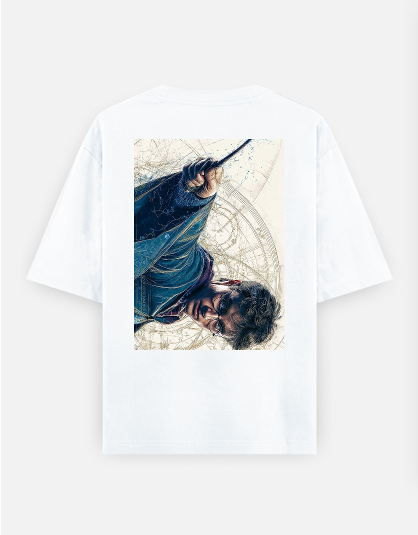 Harry Potter T-shirt Oversized T-shirt (Back print) by @_tamang_vibes_