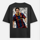 Messi T-shirt , football fans Oversized T-shirt (Back print) by @_tamang_vibes_