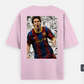Messi T-shirt , football fans Oversized T-shirt (Back print) by @_tamang_vibes_