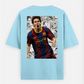 Messi T-shirt , football fans Oversized T-shirt (Back print) by @_tamang_vibes_