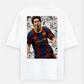 Messi T-shirt , football fans Oversized T-shirt (Back print) by @_tamang_vibes_