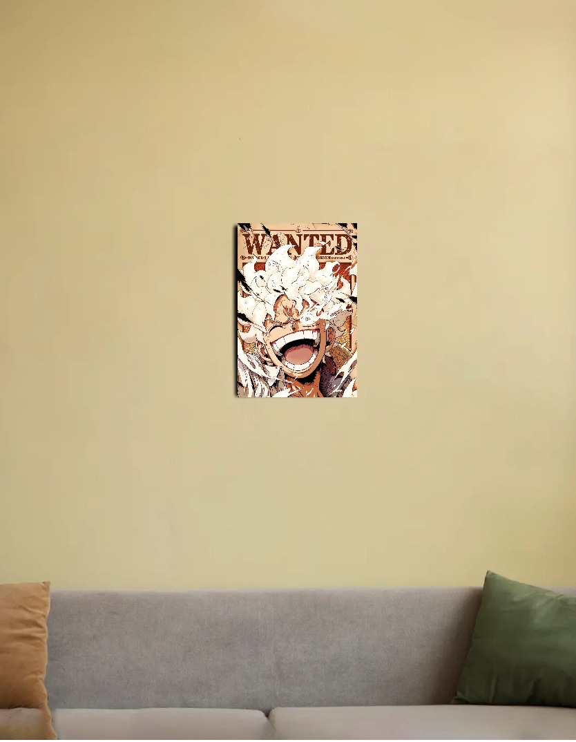 One piece poster , anime poster , luffy poster 8"x12" Canvas Poster by @_tamang_vibes_