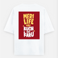 Trending T-shirt , graphic T-shirt , Viral T-shirt , For baddies Oversized T-shirt (Back print) by @_tamang_vibes_
