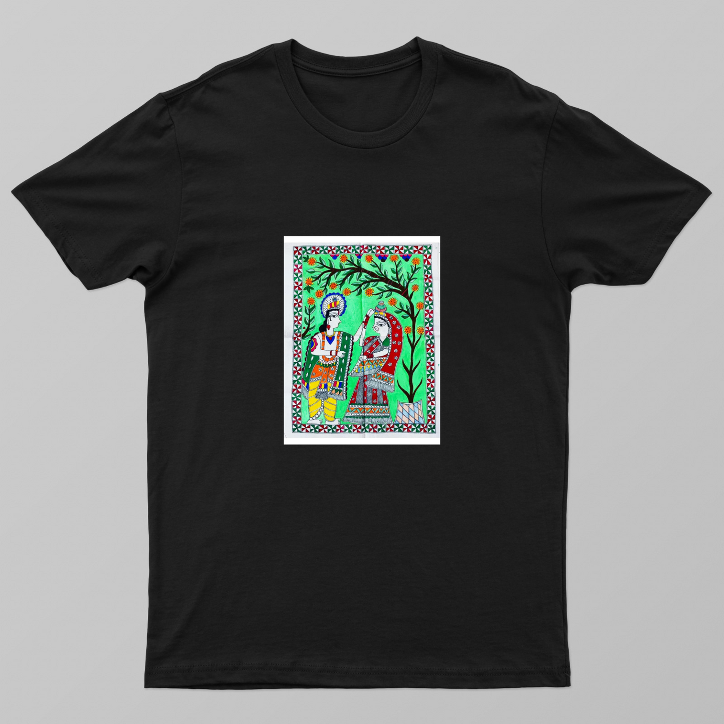 Radha+krishna spiritual Unisex T-shirt by Antara Verma