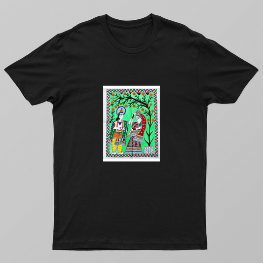 Radha+krishna spiritual Unisex T-shirt by Antara Verma