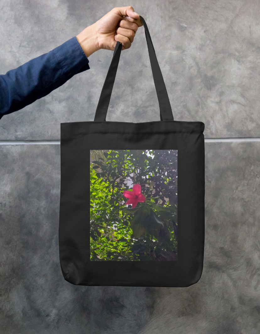 Flower bag Zipper Tote Bag by @hvparmar_10