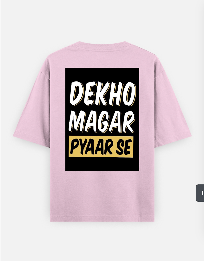 Graphic minimal T-shirt Oversized T-shirt (Back print) by @_tamang_vibes_