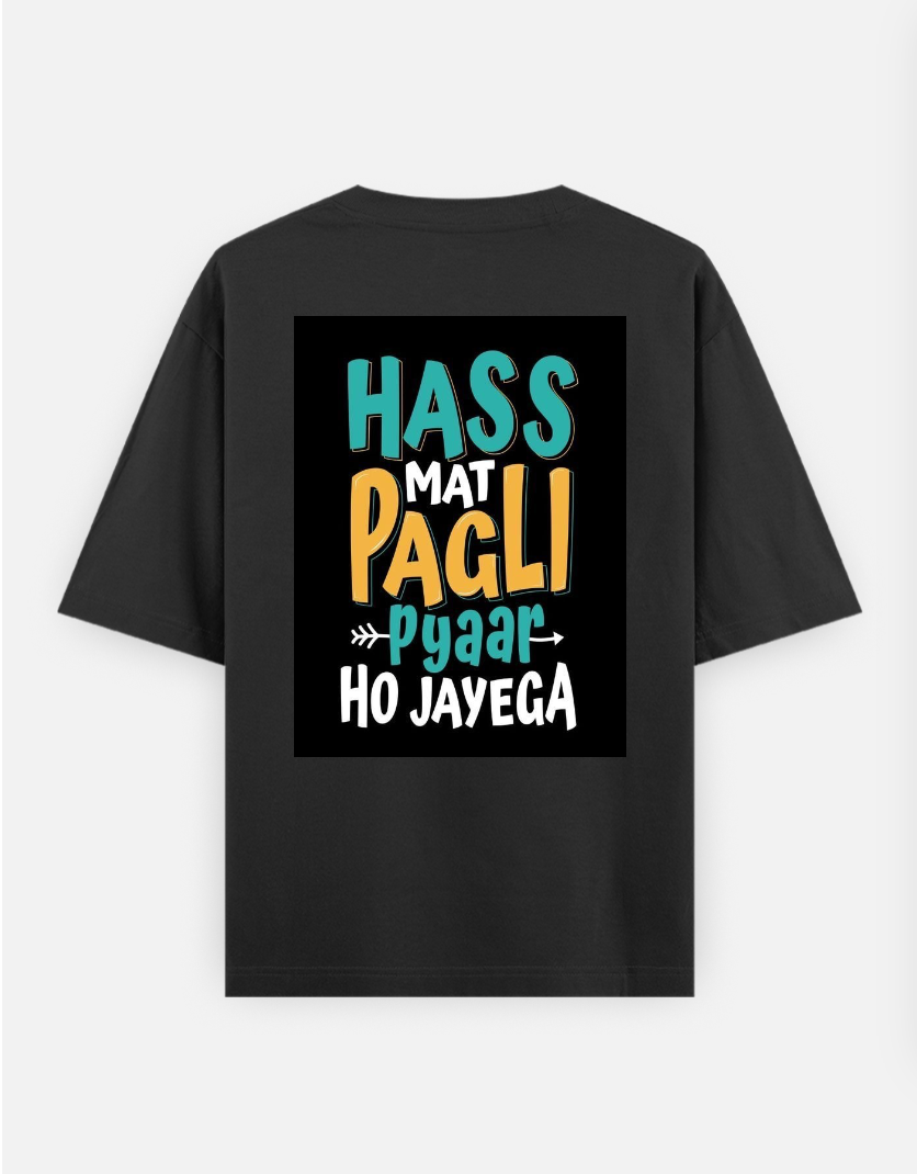 Graphic minimal T-shirt Oversized T-shirt (Back print) by @_tamang_vibes_
