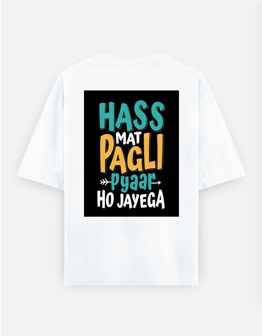 Graphic minimal T-shirt Oversized T-shirt (Back print) by @_tamang_vibes_