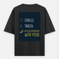 Graphic minimal T-shirt Oversized T-shirt (Back print) by @_tamang_vibes_