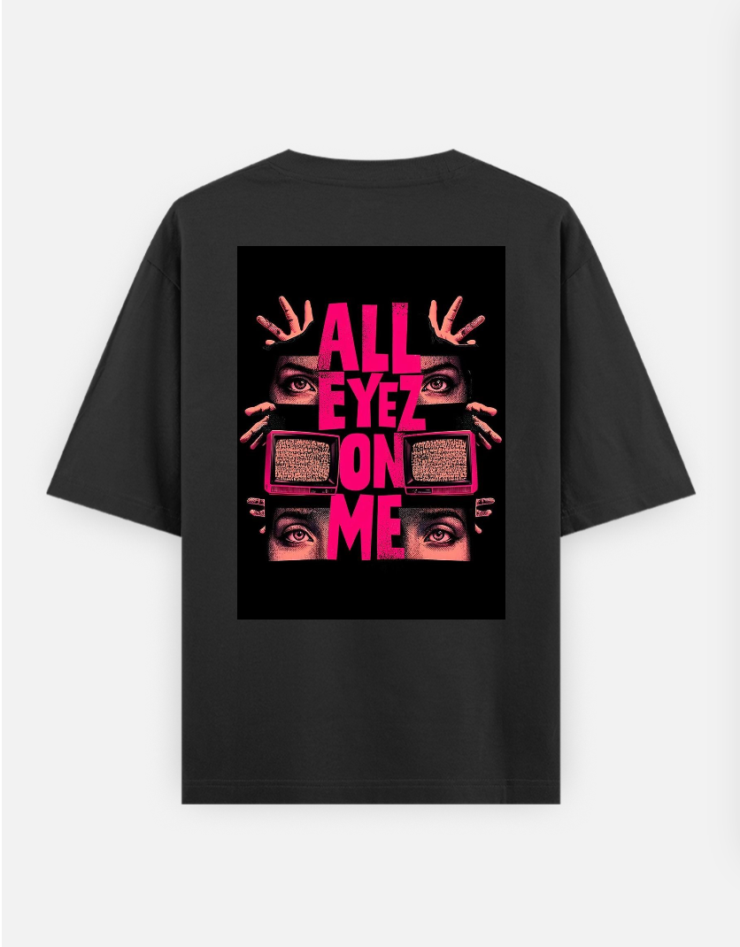 Minimal graphic tshirt Oversized T-shirt (Back print) by @_tamang_vibes_