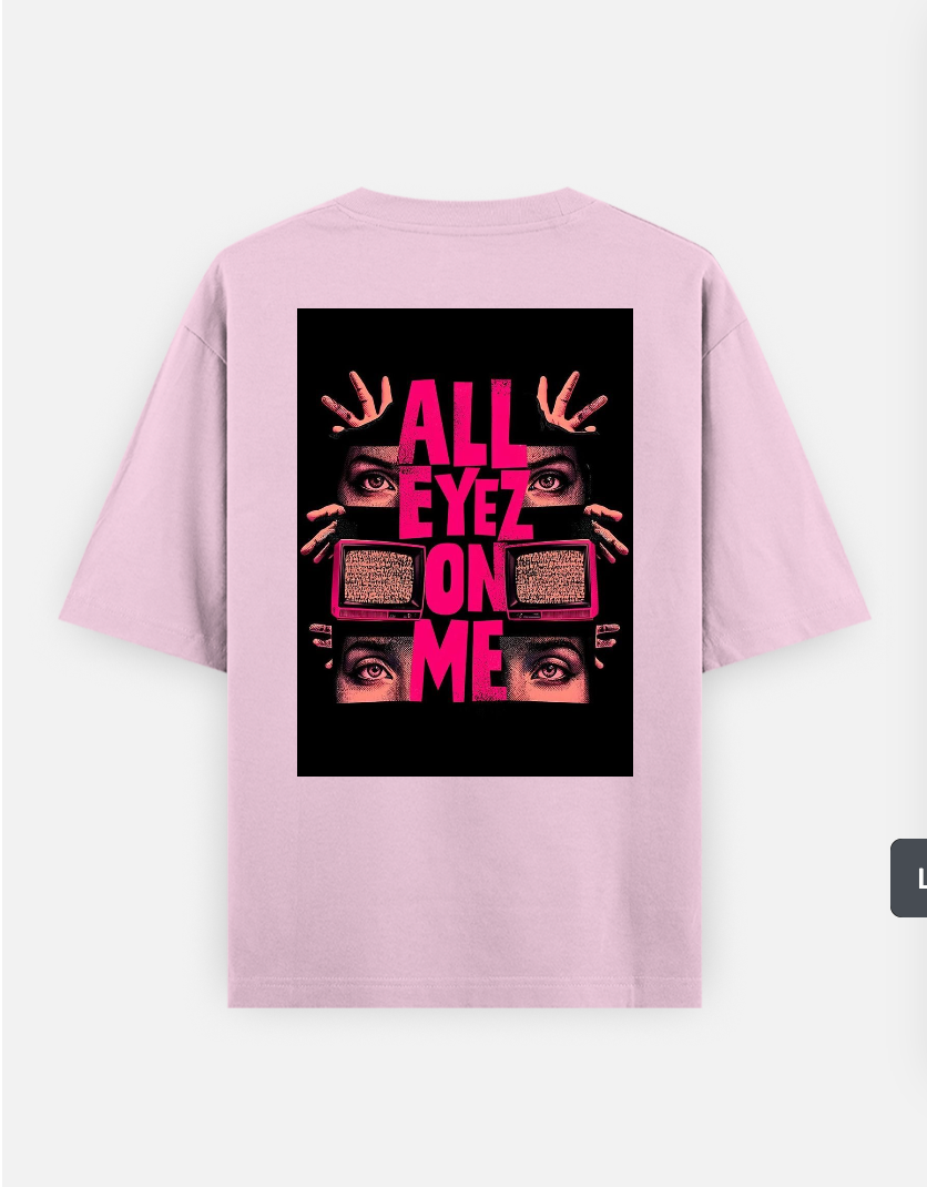 Minimal graphic tshirt Oversized T-shirt (Back print) by @_tamang_vibes_
