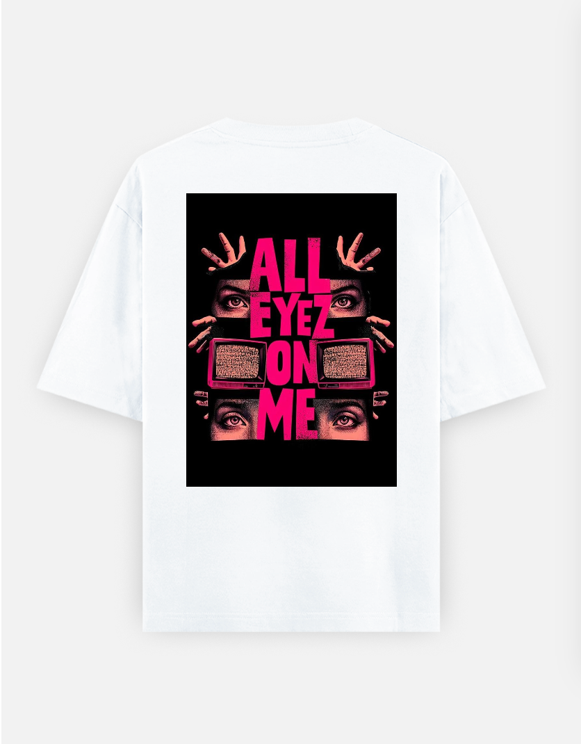 Minimal graphic tshirt Oversized T-shirt (Back print) by @_tamang_vibes_