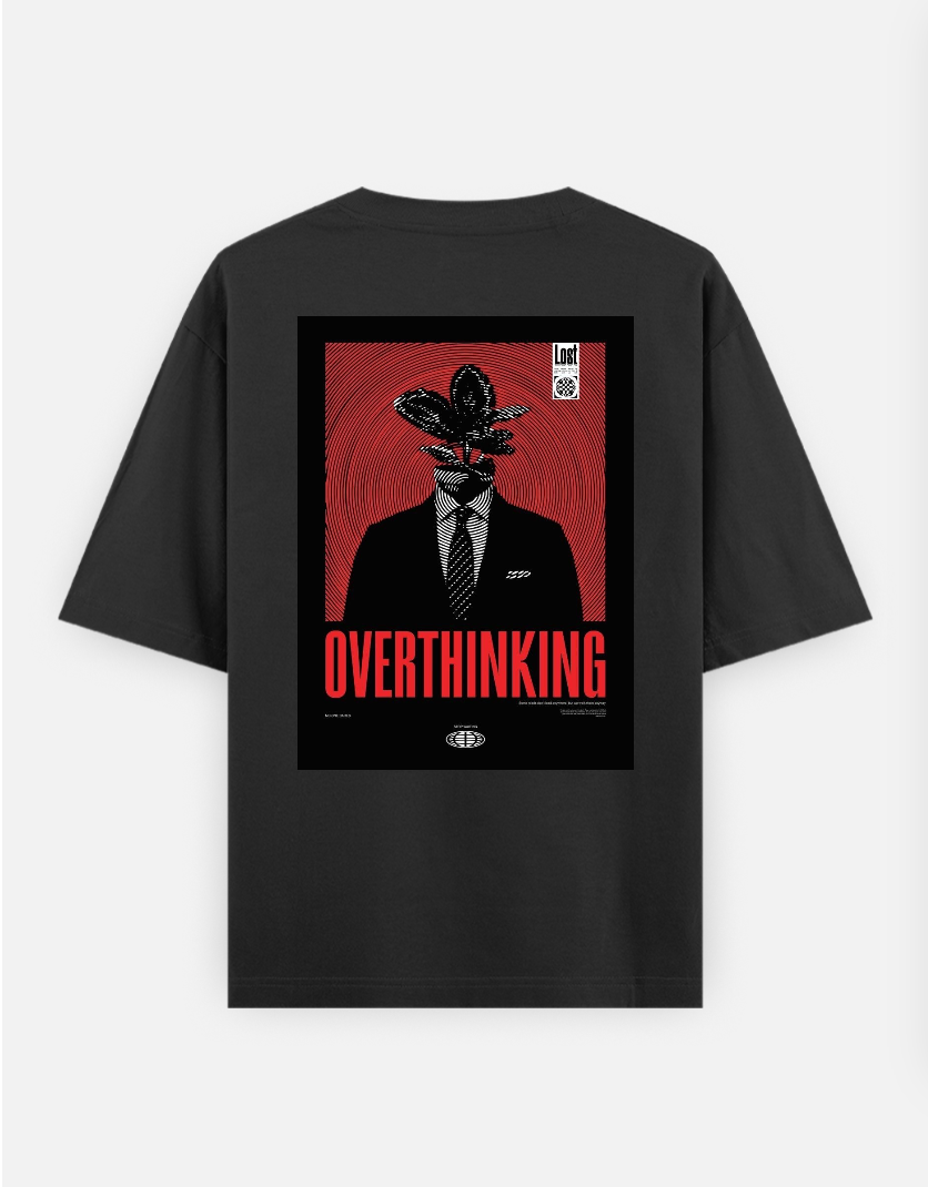 Minimal graphic T-shirt Oversized T-shirt (Back print) by @_tamang_vibes_