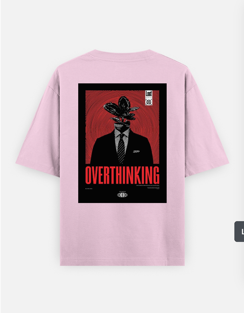 Minimal graphic T-shirt Oversized T-shirt (Back print) by @_tamang_vibes_