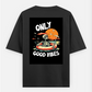 Minimal graphic T-shirt Oversized T-shirt (Back print) by @_tamang_vibes_