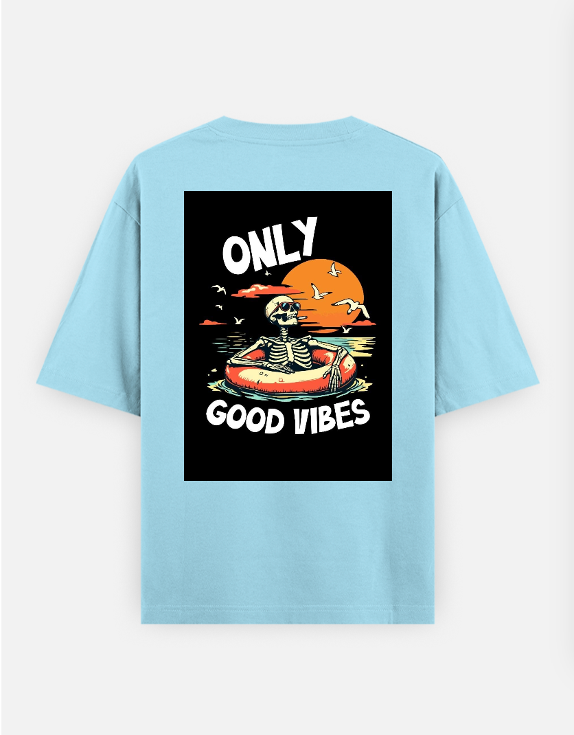 Minimal graphic T-shirt Oversized T-shirt (Back print) by @_tamang_vibes_