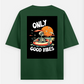 Minimal graphic T-shirt Oversized T-shirt (Back print) by @_tamang_vibes_