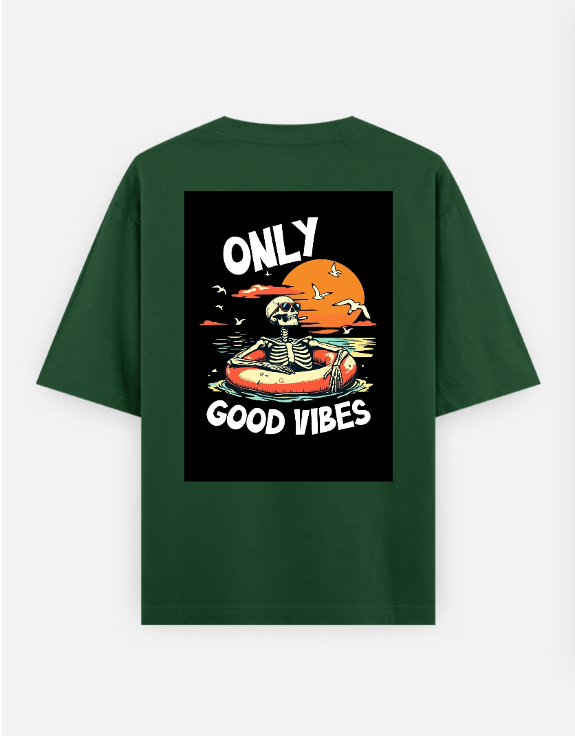 Minimal graphic T-shirt Oversized T-shirt (Back print) by @_tamang_vibes_