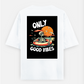 Minimal graphic T-shirt Oversized T-shirt (Back print) by @_tamang_vibes_