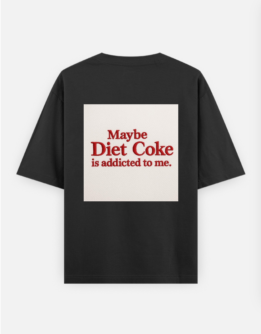 Diet Coke graphic T-shirt Oversized T-shirt (Back print) by @_tamang_vibes_
