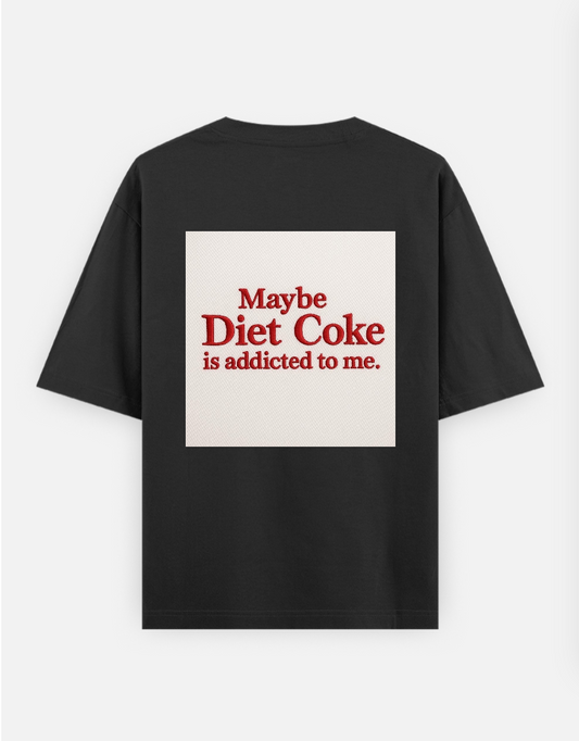 Diet Coke graphic T-shirt Oversized T-shirt (Back print) by @_tamang_vibes_